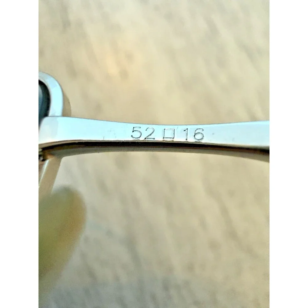 Versace 1163-B Rectangular Crystal Embellished Greek Key Temple Frames 52-16